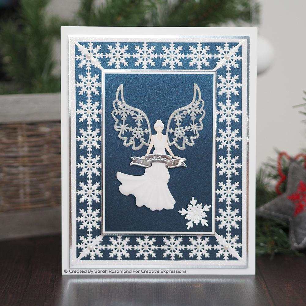 Dies by Sue Wilson Cadre ajustable Flocon de neige festif