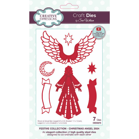 Creative Expressions Sue Wilson Festive Christmas Angel 2024