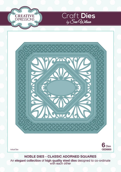 Sue Wilson Dies - Noble Collection  - Classic Adorned Squares