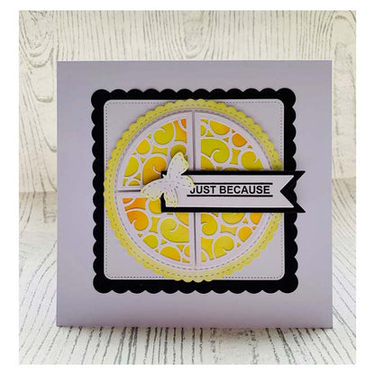 Sliced Circles Best Wishes Craft Die
