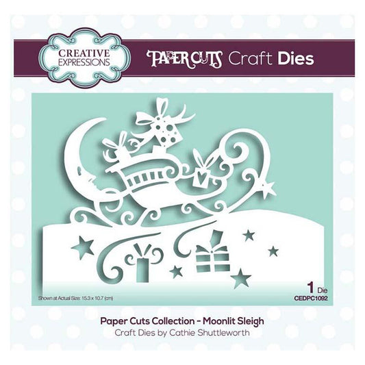 Creative Expressions Collection Paper Cuts - Traîneau au clair de lune