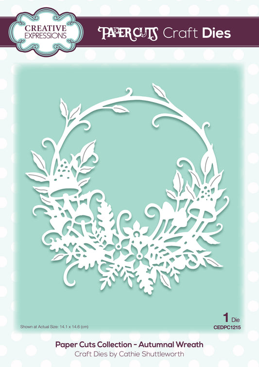 Matrice de découpe Couronne automnale Creative Expressions Paper Cuts