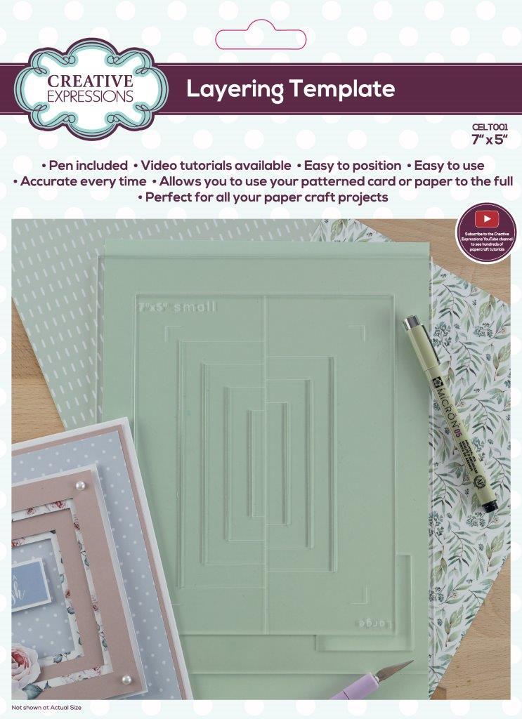 Layering Template 7 in x 5 in