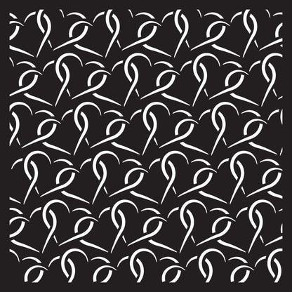 Creative Expressions Entwined Love Jamie Rodgers 6 in x 6 in Stencil