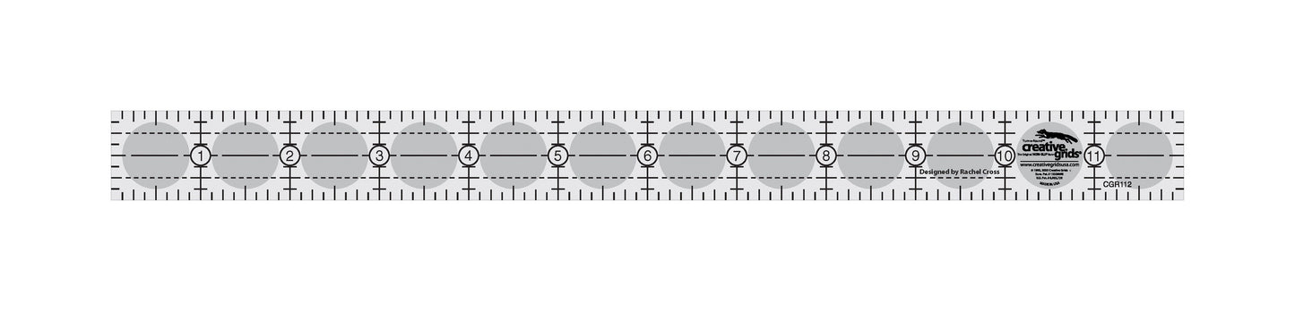 Creative Grids Quilt Ruler 1in x 12in