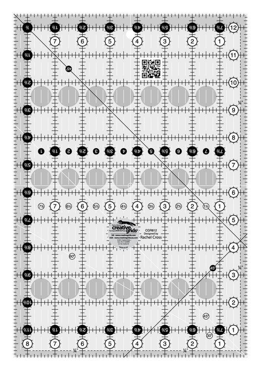 Règle de courtepointe Creative Grids 8-1/2 po x 12-1/2 po