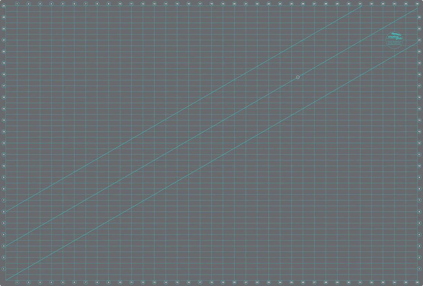 Creative Grids Self-Healing Double Sided Rotary Cutting Mat for Quilting and Crafting