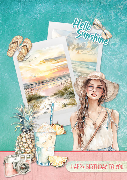 SL Card Making Pad Summer Celebration Essentials 14 Sheets