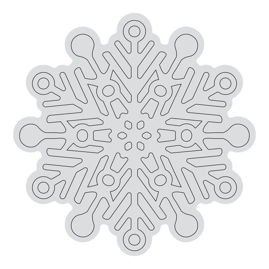 Tampon Contour Flocon de Neige (1 pièce)