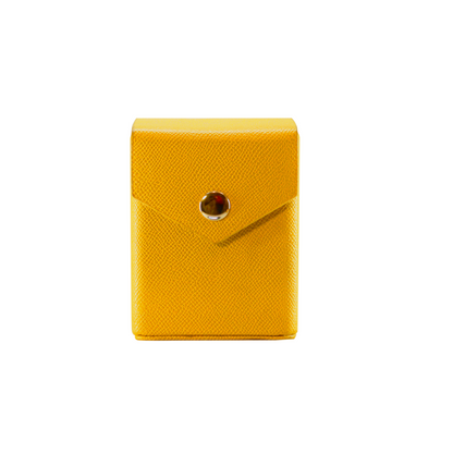 Ra Yellow Deck Box - Hard Shell - Textured Vegan Leather
