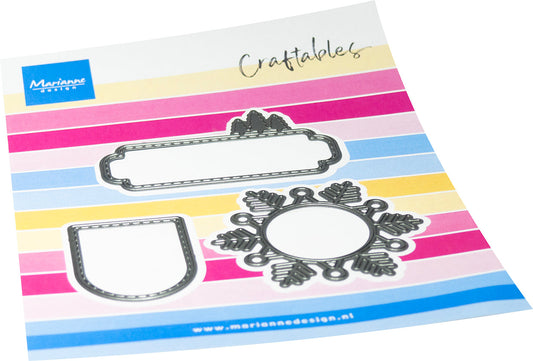 Marianne Design Winter labels - Die Cutting