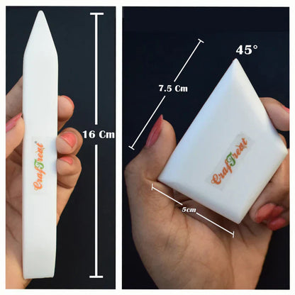 Jeu de plioirs en téflon Craftreat – Grand et Ergo carré – 2 pièces