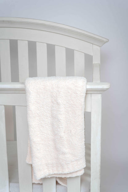 Sea Salt Cable Knit Toddler Blanket