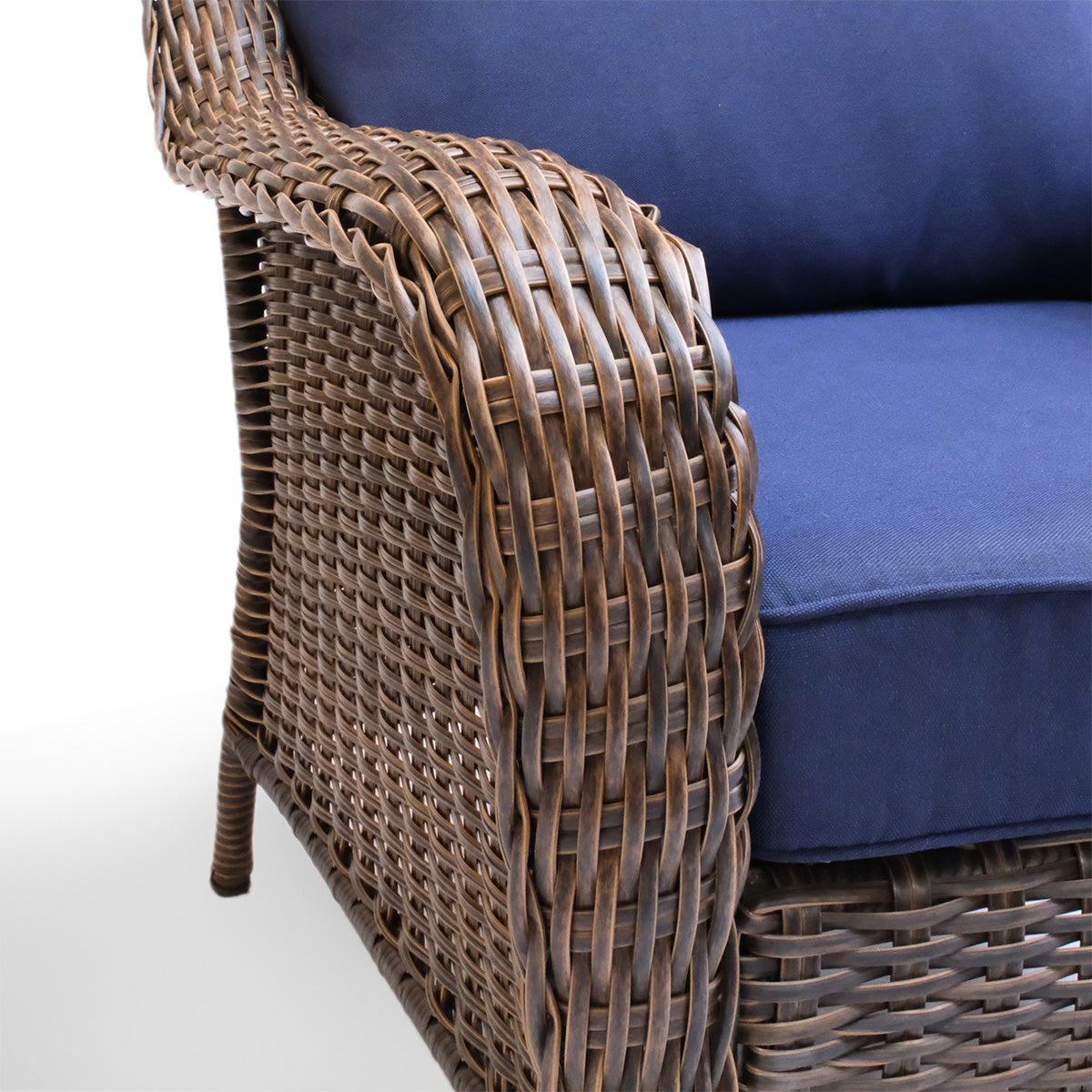 Cambridge 5-Piece Wicker Outdoor Left Arm Chaise Sectional