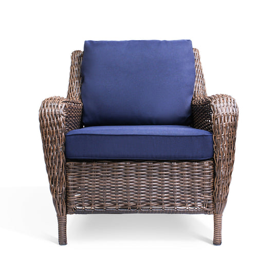 Fauteuil de club d'extérieur en osier Cambridge