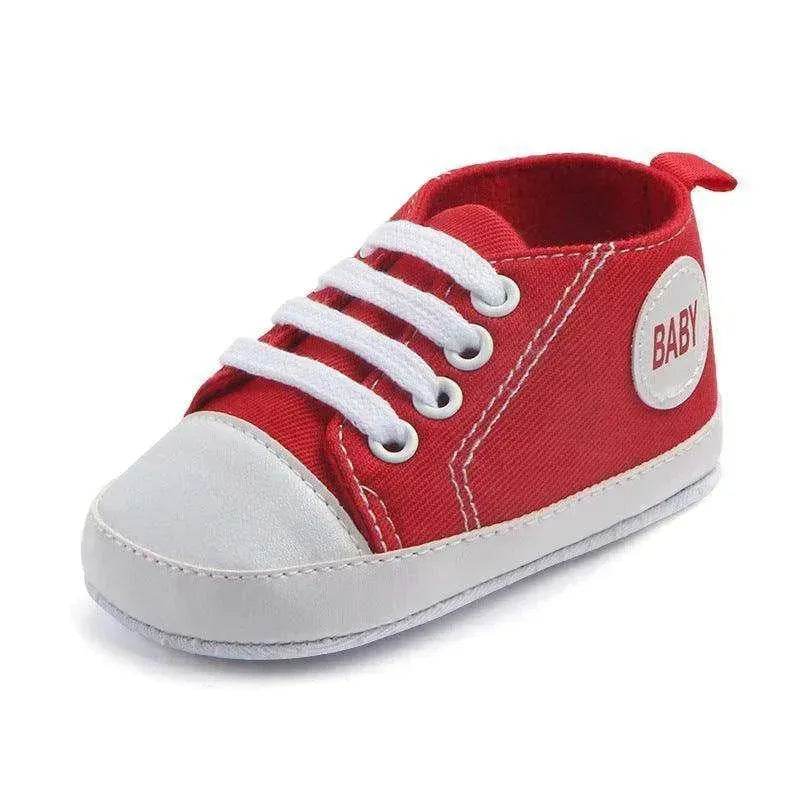 Canvas Sports Sneakers Baby First Walkers Soft Sole Anti-slip Shoes