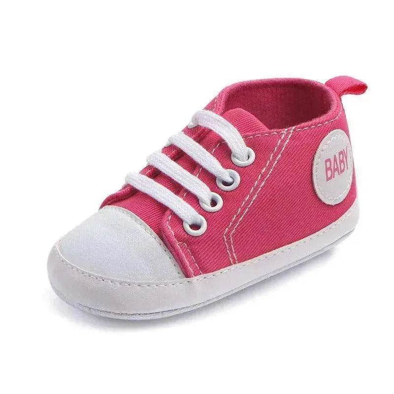 Canvas Sports Sneakers Baby First Walkers Soft Sole Anti-slip Shoes