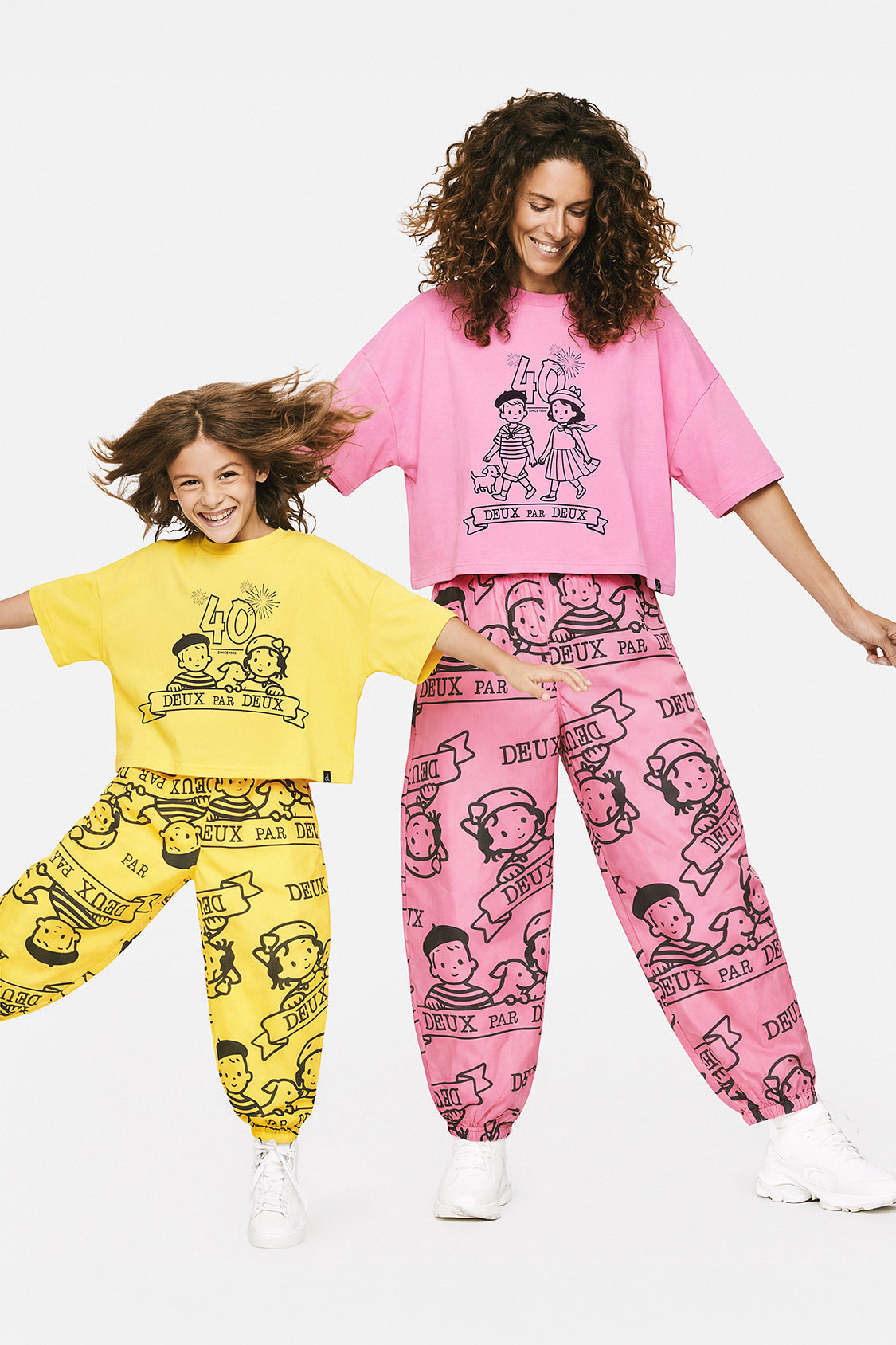 Adult 40th Anniversary Graphic Boxy T-Shirt Soft Pink