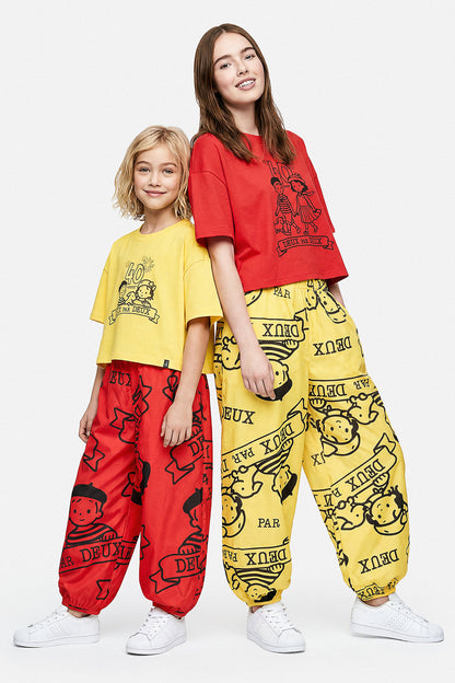 40th Anniversary Adult Printed Poplin Pant Honey Yellow