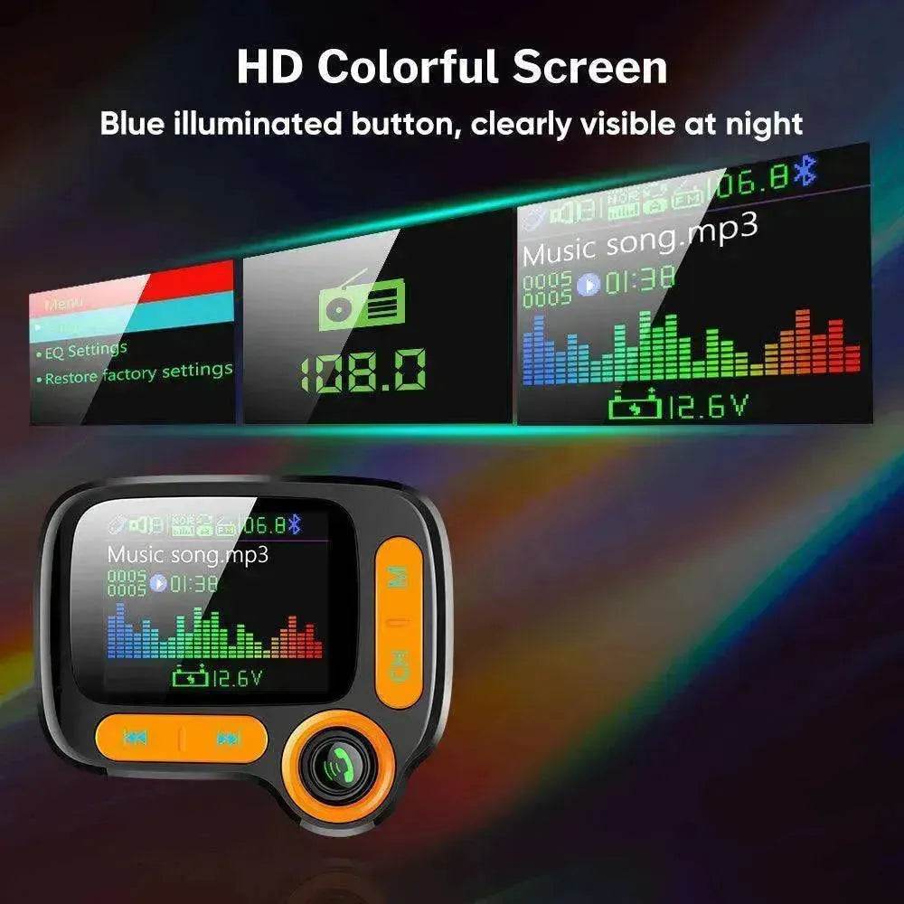 Lecteur multifonction Bluetooth de voiture avec grand écran couleur