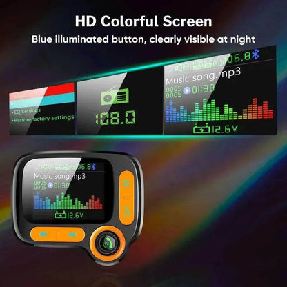 Lecteur multifonction Bluetooth de voiture avec grand écran couleur