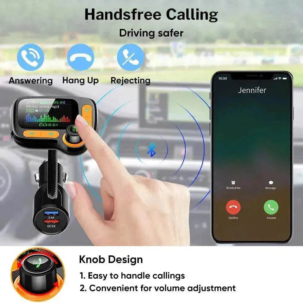 Lecteur multifonction Bluetooth de voiture avec grand écran couleur