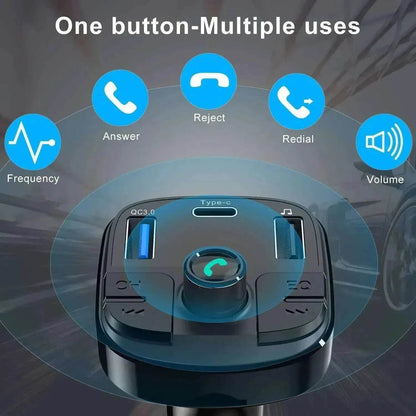 Car Mp3 Bluetooth Player Double USB Charger