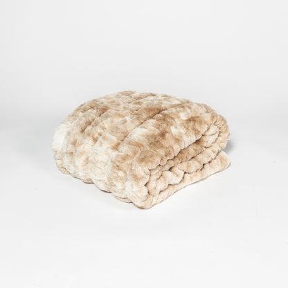 Caramel Swirl Double-sided Minky Blanket