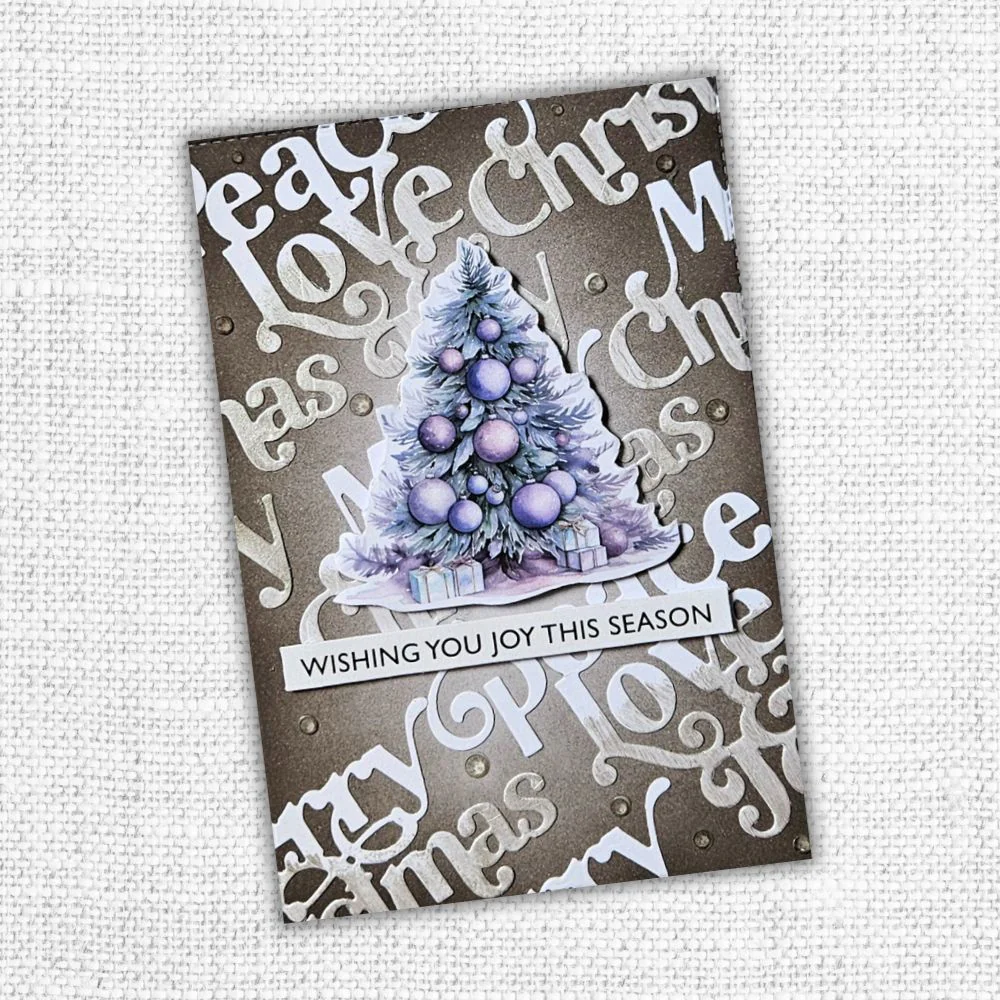 Matrice de coupe en métal multicouche Joyeux Noël 30204
