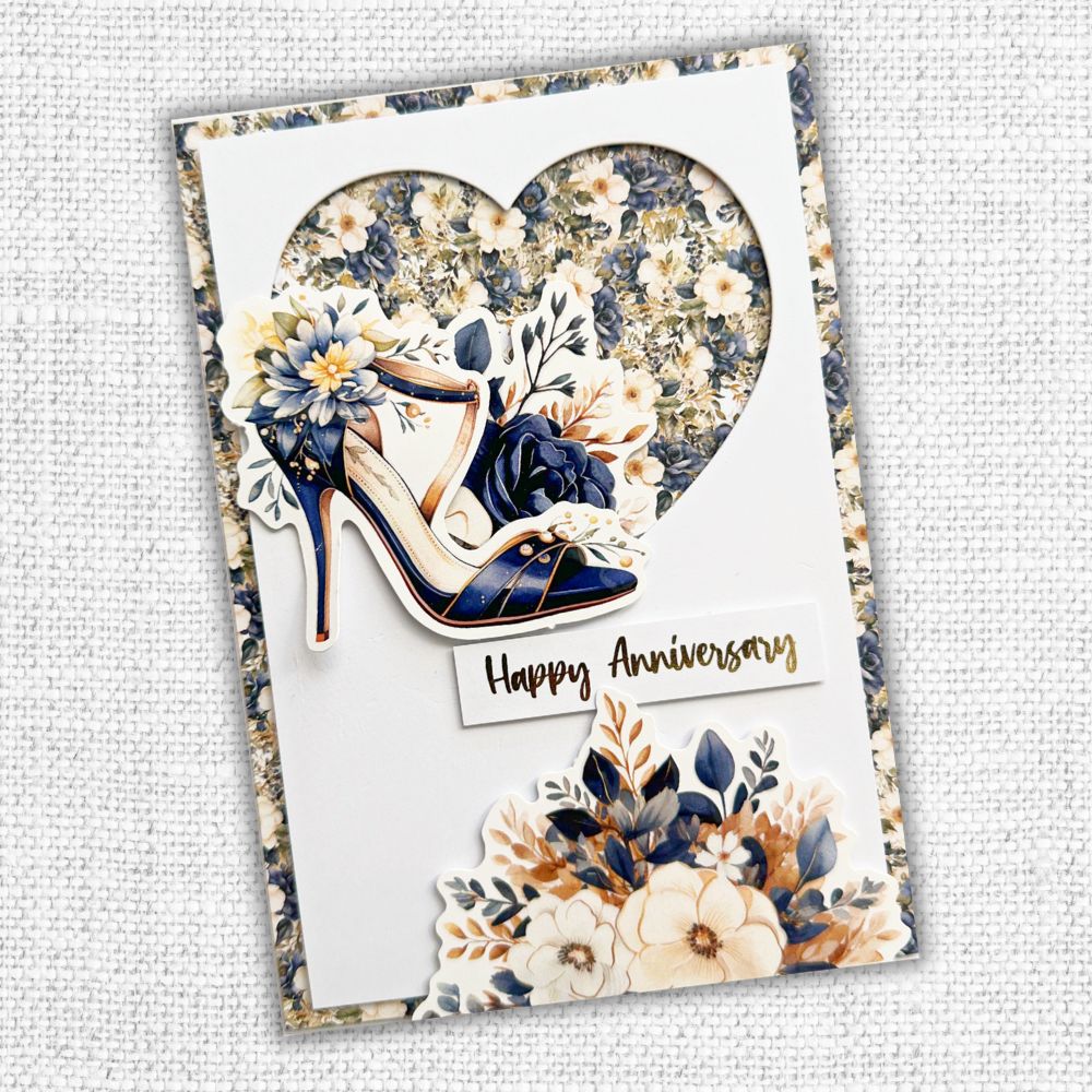 Collection de papiers 15x15 cm Les Essentiels de la Fleur de Mariage 31746