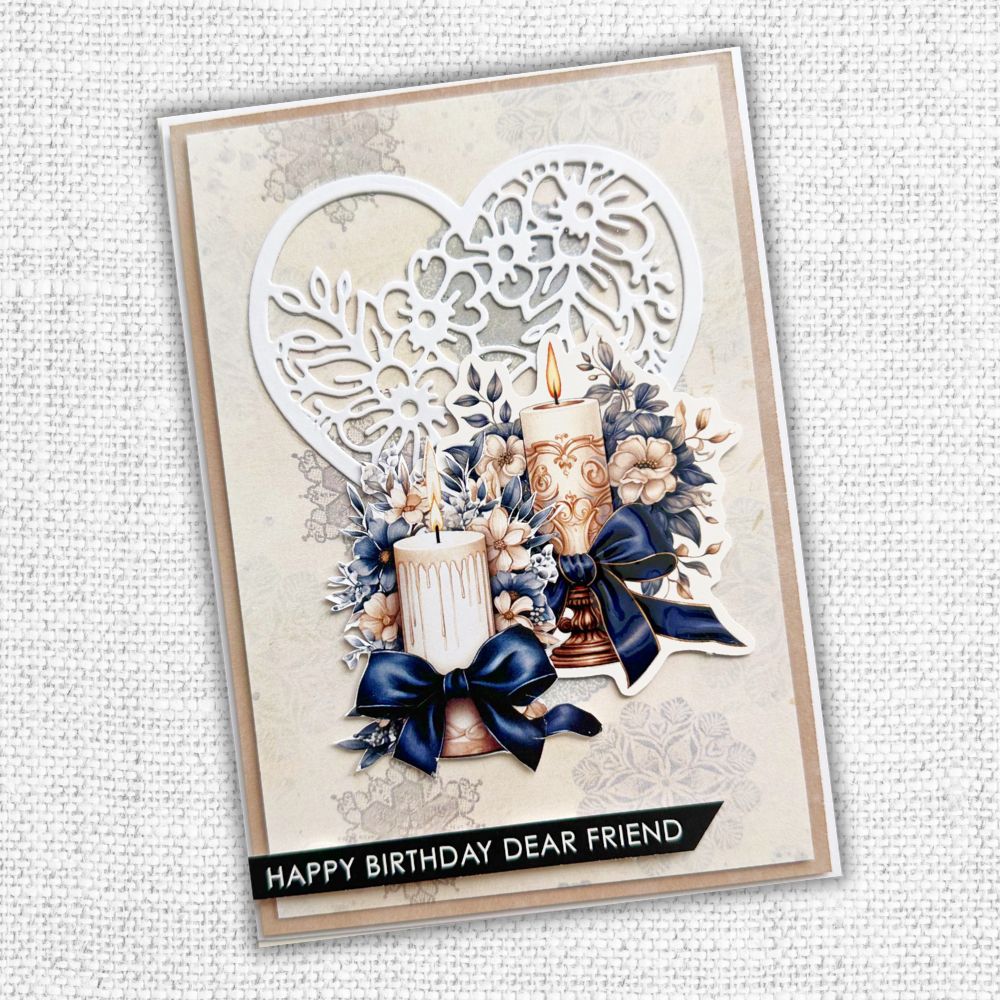 Collection de papiers 15x15 cm Les Essentiels de la Fleur de Mariage 31746