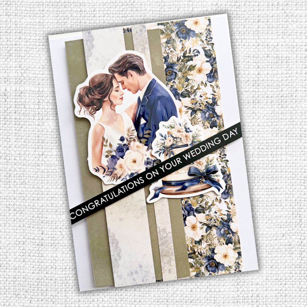 Collection de papiers 15x15 cm Les Essentiels de la Fleur de Mariage 31746
