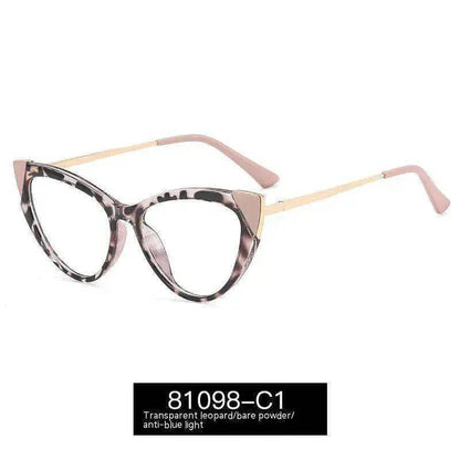 Cat Eye Anti-blue Light Large Frame Slim Look Optical Glasses