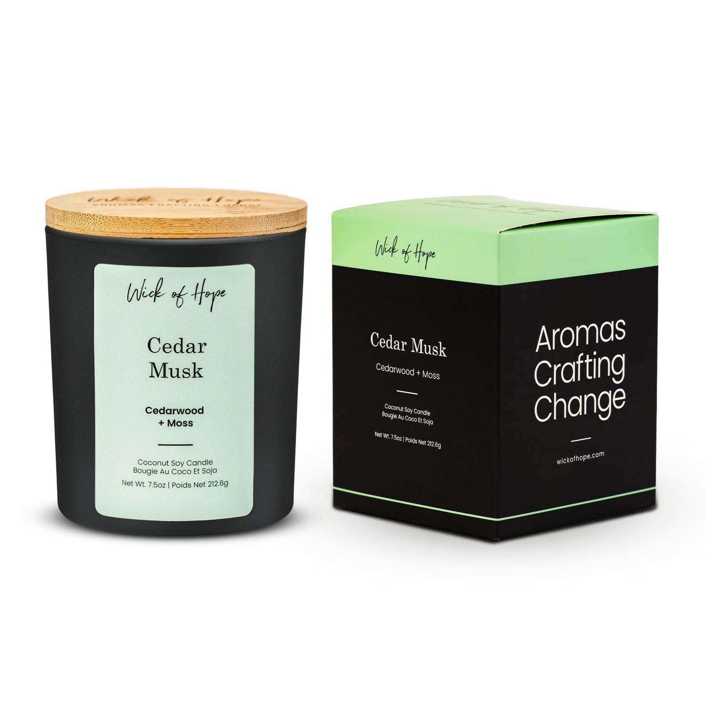 Cedar Musk Candle | Cedarwood + Moss