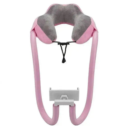 Cervical spine neck pillow mobile phone holder