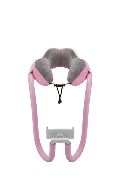 Cervical spine neck pillow mobile phone holder