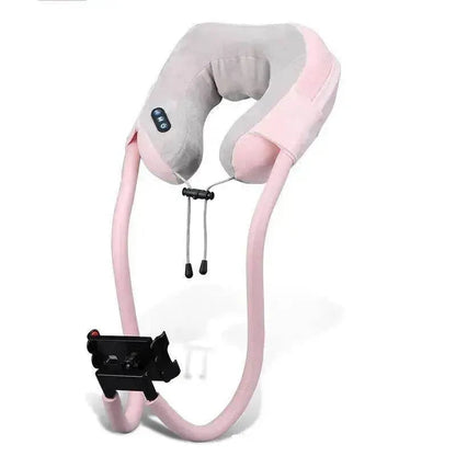 Cervical spine neck pillow mobile phone holder
