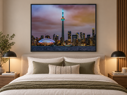 Toronto CN Tower & Rogers Centre | Skyline Canvas Wall Art