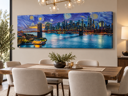 Cities Skylines-Pont au coucher du soleil (New York)-Art mural