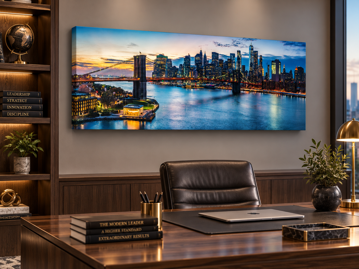 Cities Skylines-Pont au coucher du soleil (New York)-Art mural