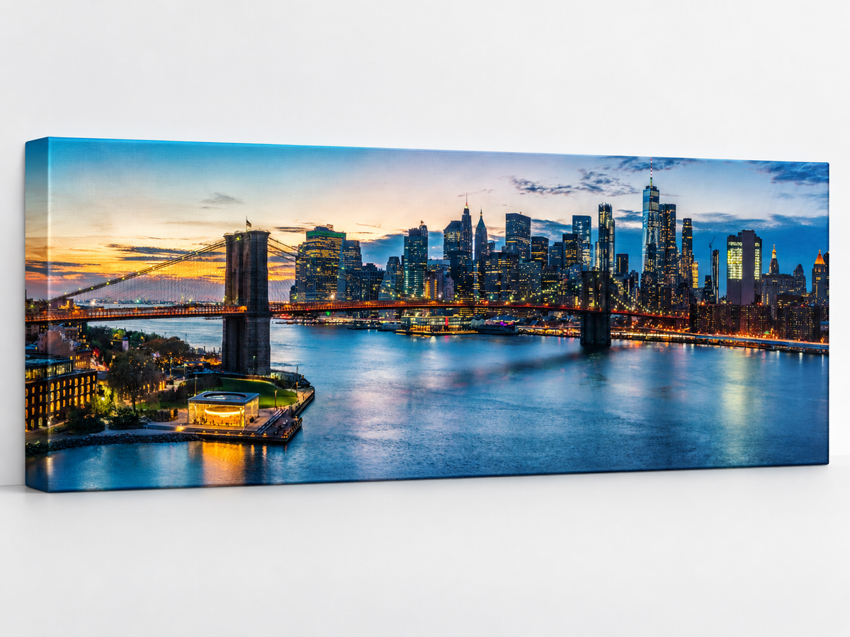 Cities Skylines-Pont au coucher du soleil (New York)-Art mural