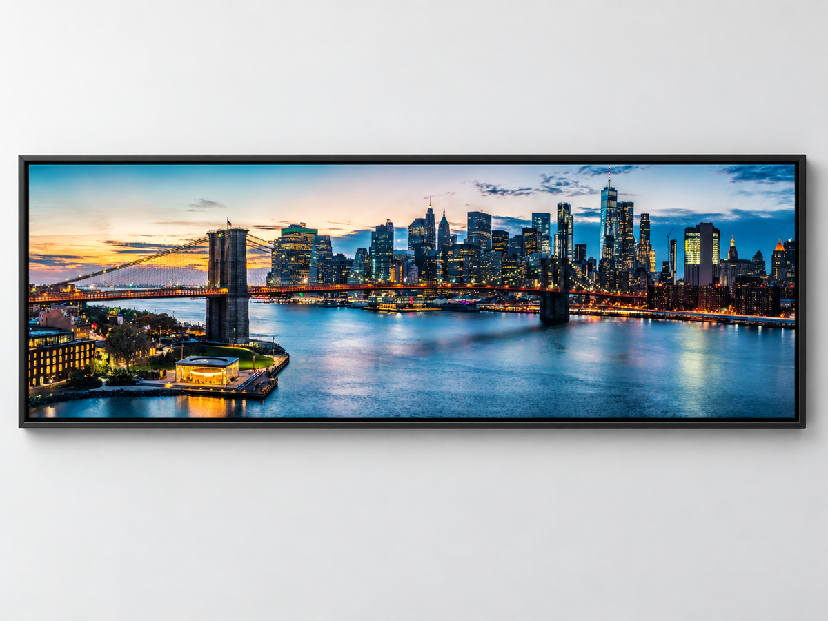 Cities Skylines-Pont au coucher du soleil (New York)-Art mural