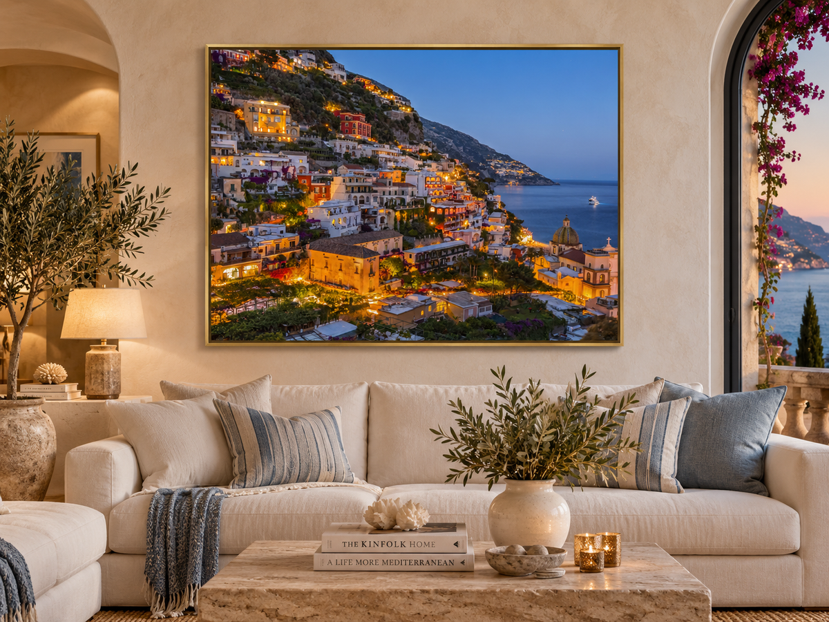 Vibrant Amalfi Coast - Canvas Print-Skyline
