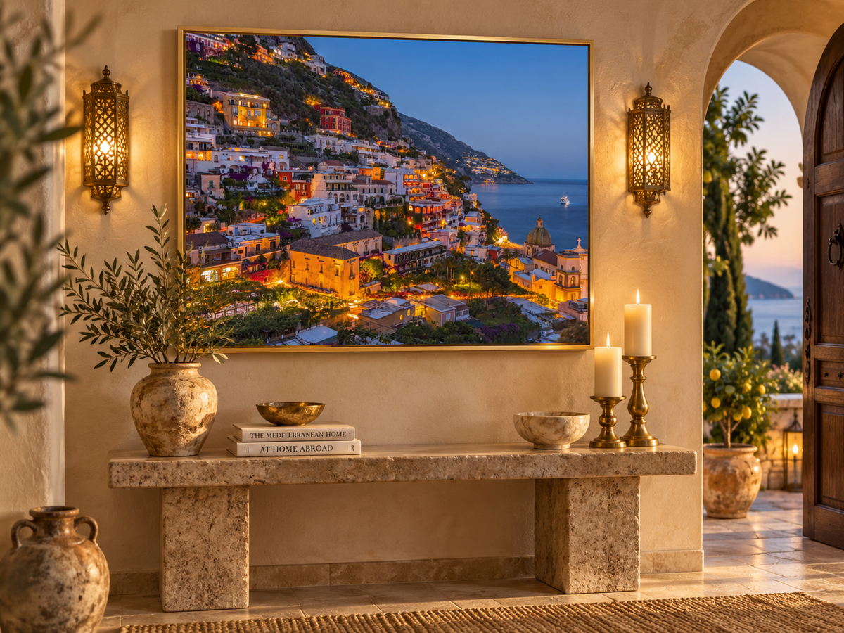Vibrant Amalfi Coast - Canvas Print-Skyline