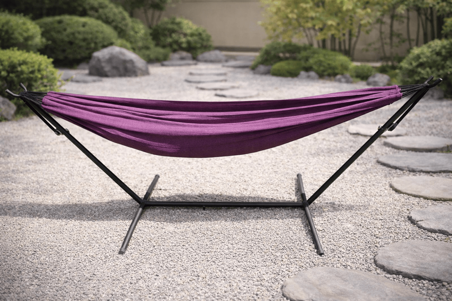 Premium Brazilian Style Double Hammock with Universal Stand