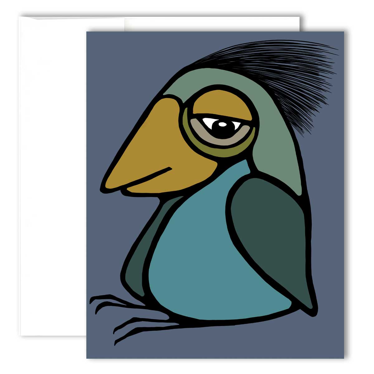 Carte de vœux - Oiseau farceur