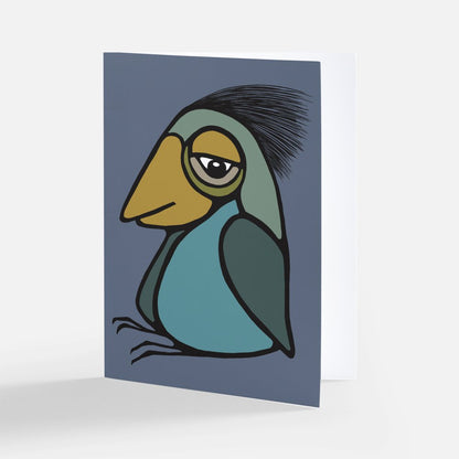 Carte de vœux - Oiseau farceur