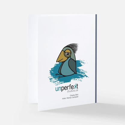 Carte de vœux - Oiseau farceur