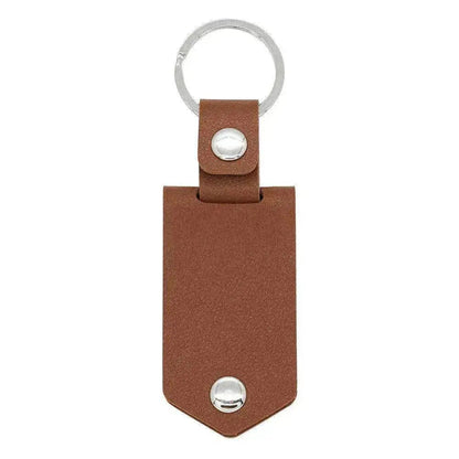 Chick & Unique Leather Photo Stainless steel UV Color Printed Keychain