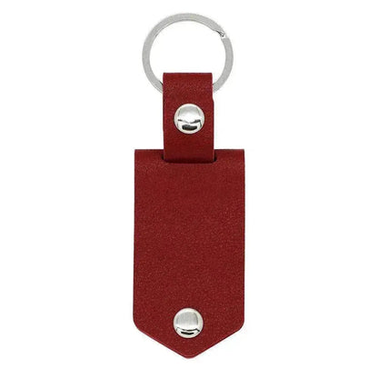Chick & Unique Leather Photo Stainless steel UV Color Printed Keychain